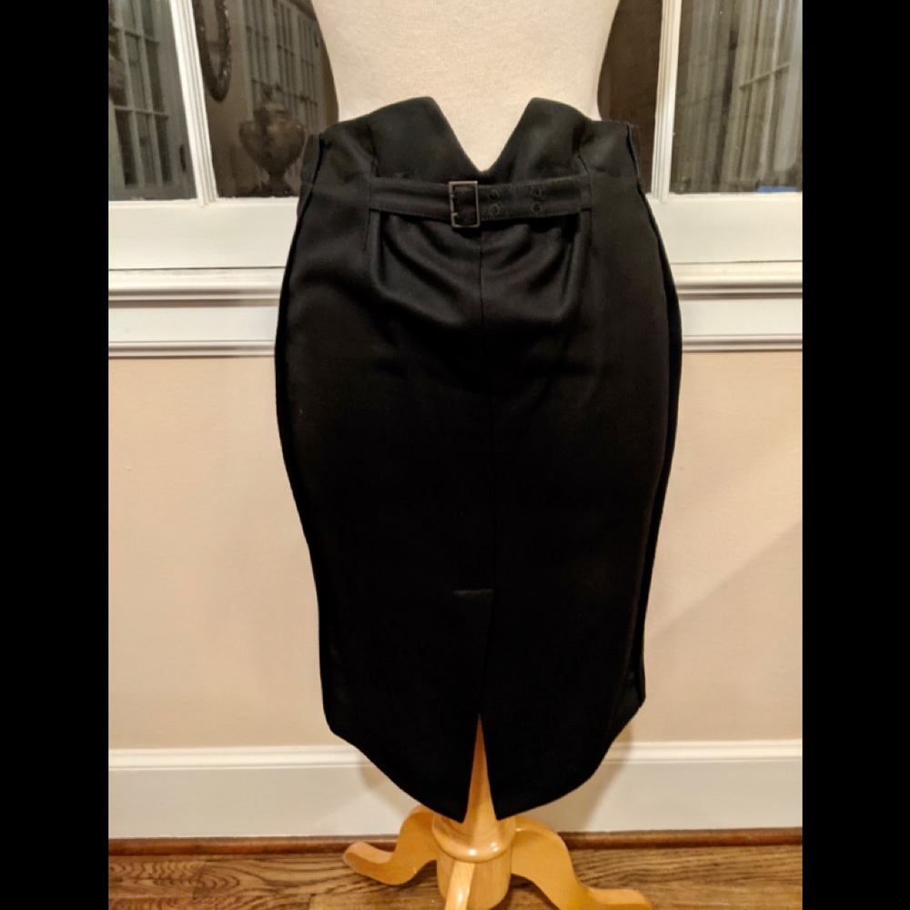 Rare Vintage Gucci by Tom Ford Silk Pencil Corset Seamed Skirt
